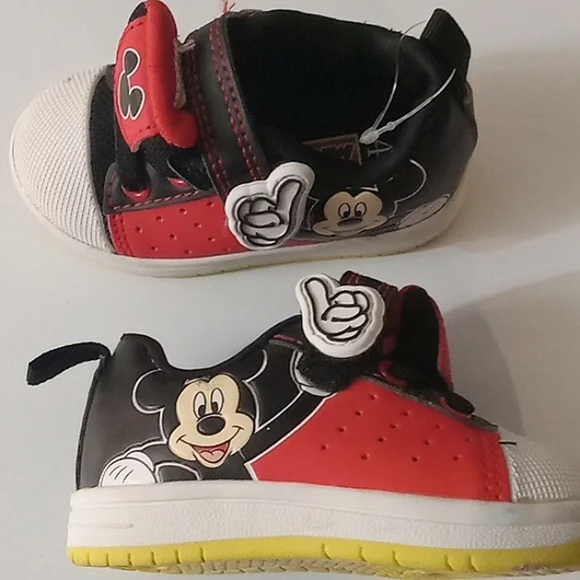 Mickey Mouse Baby Toddler Shoes 4 - Picture 2 of 6